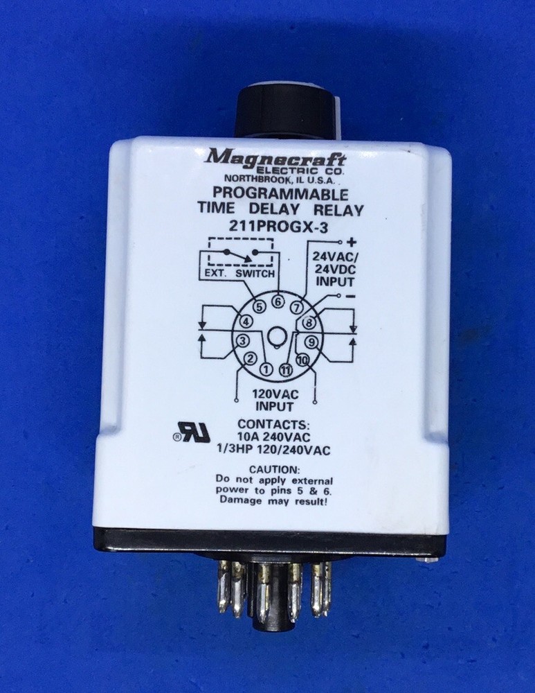 Magnecraft Electric W211PROGX-1 Programmable Time Delay Relay