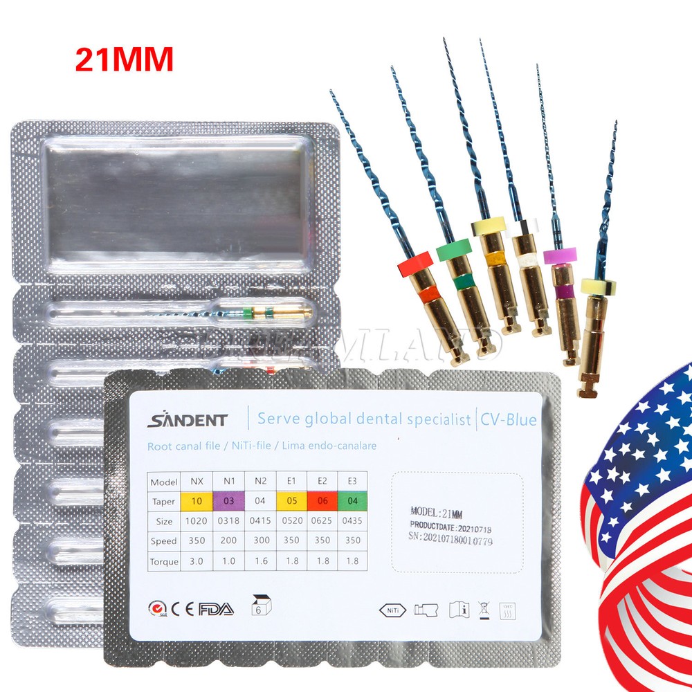 Dental Rotary Universal Engine NiTi Files 21 mm NX-E3 (1 PACK)