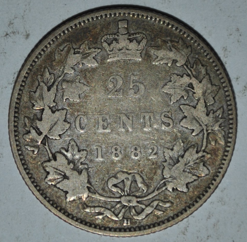 1882 CANADA 25 Cents {{{{4675