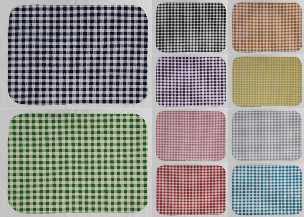 Checked Gingham Dish Drying Mat