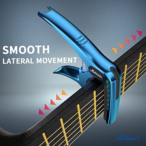 Exclusive Gradient 'Blue-Plated' Heavy-Duty Guitar Capo 'Gradient Plated' Blue