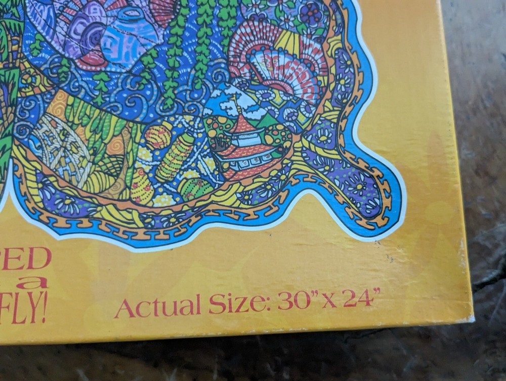 Ceaco 1000 Piece Butterfly Shaped Jigsaw Puzzle