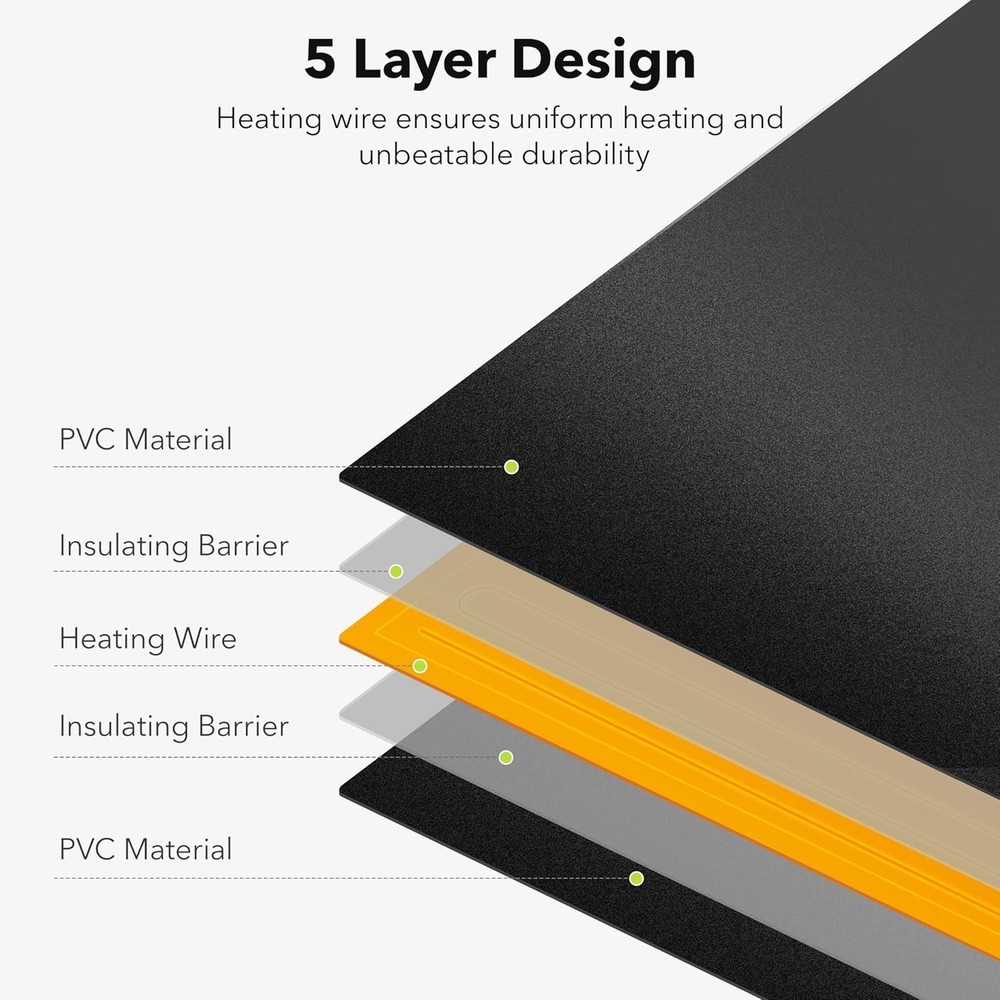 Durable Seedling Heat Mat 10" x 20.75" - Perfect for Hydroponics & Germination