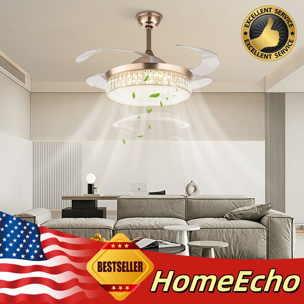 Adjustable Ceiling Fan Light With Remote Control Ceiling Fan Lamp For Bedroom