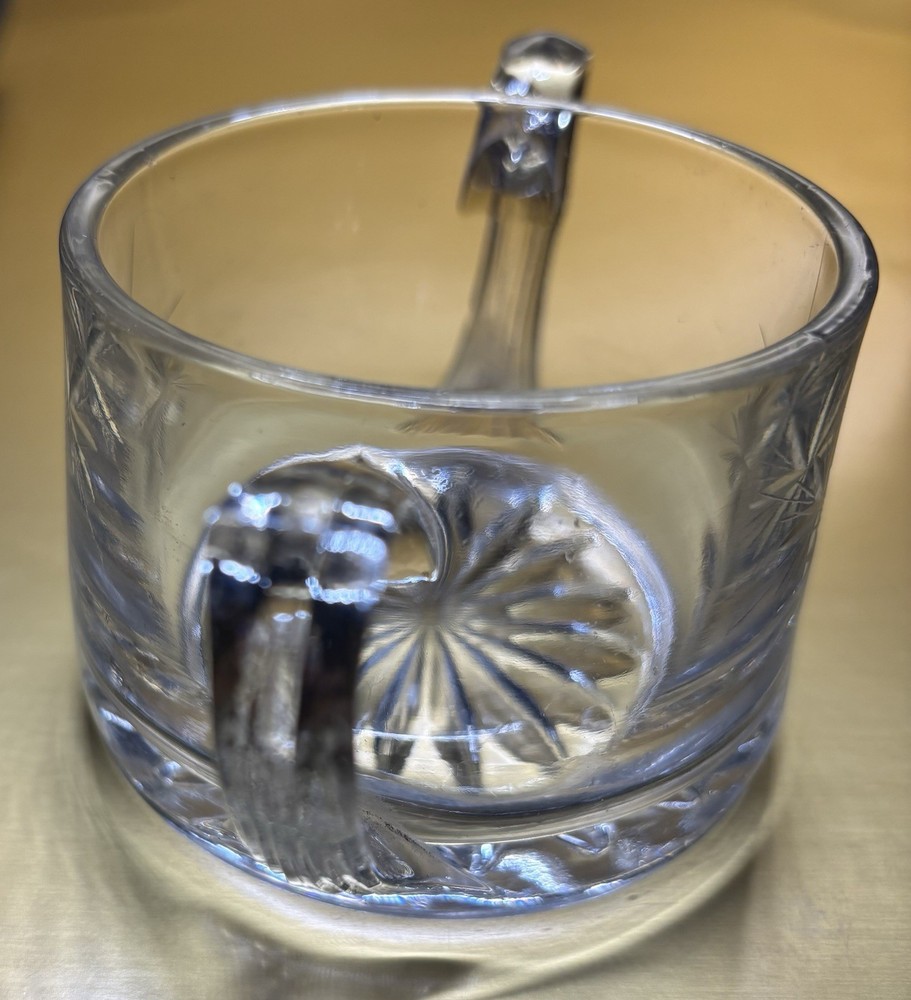 Vintage Open Sugar Bowl Susquehanna 8 Point Star Pattern