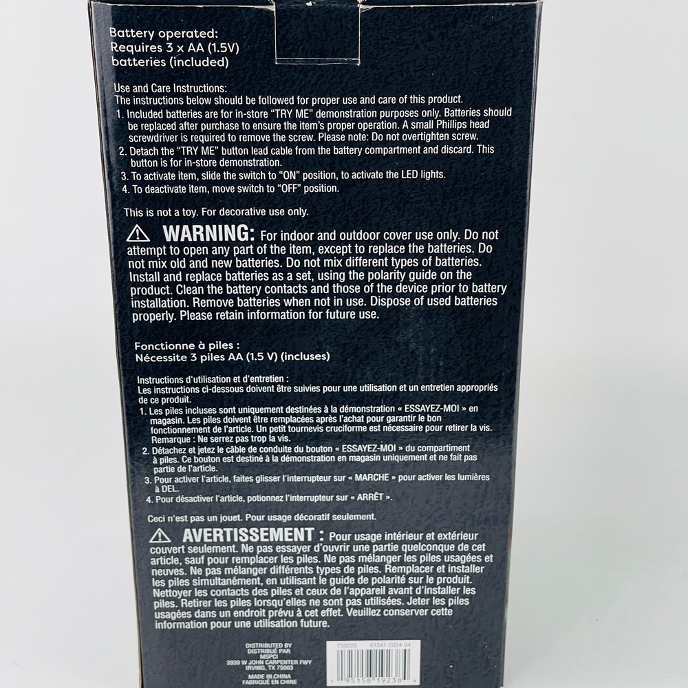 Ashland Halloween Light Up Ghost 12”