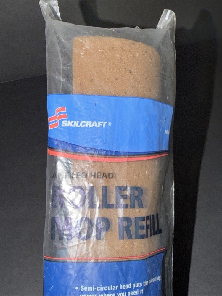 SKILCRAFT MR 931 ANGLED HEAD ROLLER MOP REFILL SPONGE Brown