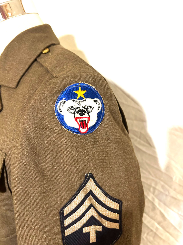 WWII Alaskan Defense Command 4 Pocket Service Coat