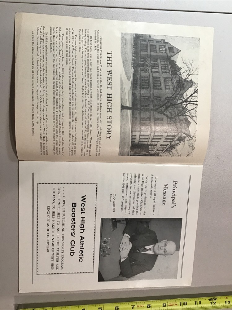 1962 West High School vs John Marshall Basketball Program High School