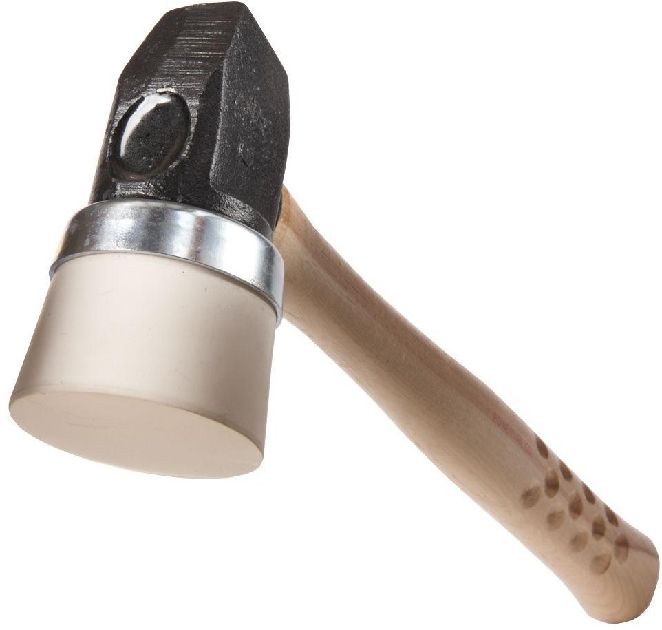 4 lbs. White Mallet Hammer Flooring Installation Tool Rubber Cap Iron Wedge