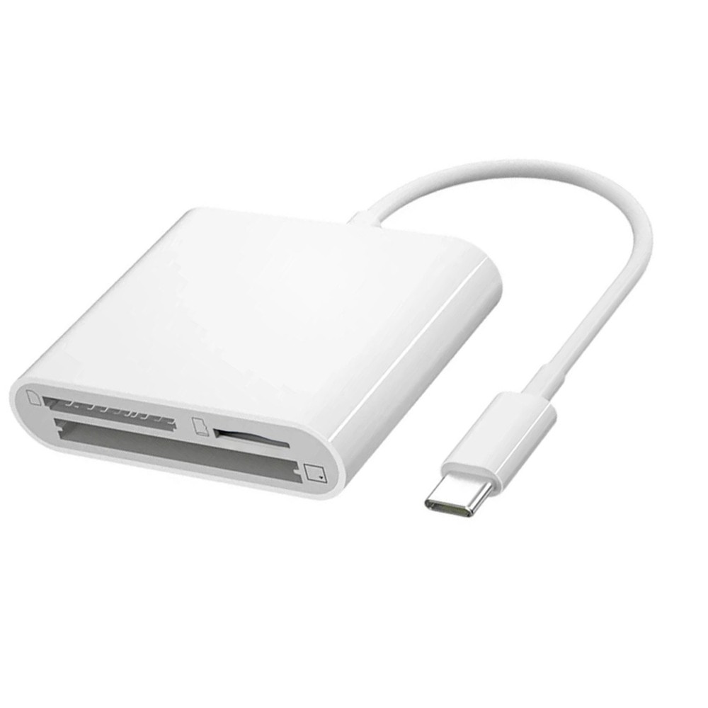 USB C Card Reader Adapter for CF SD TF Memory Cards Compatible with iPad Mac