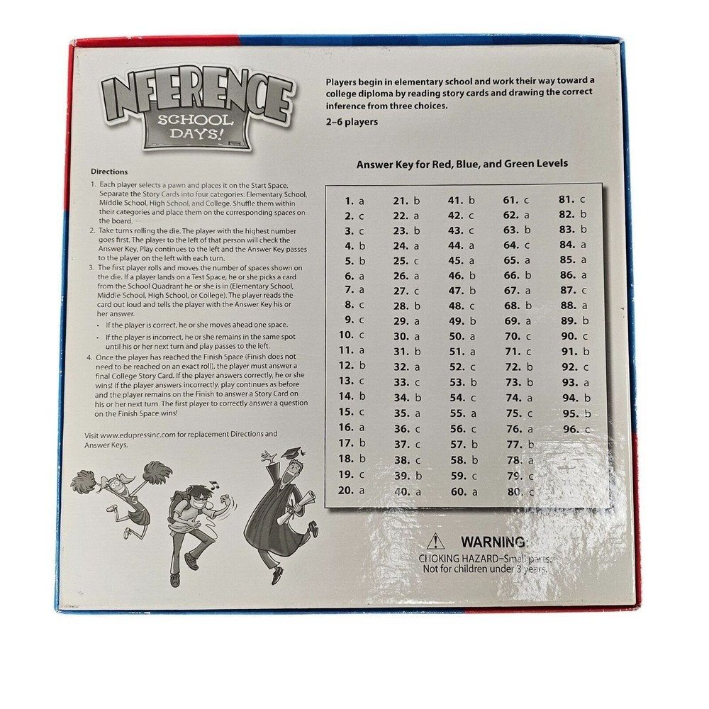 Inference Reading Comprehension Game Red Level 2.0-3.5