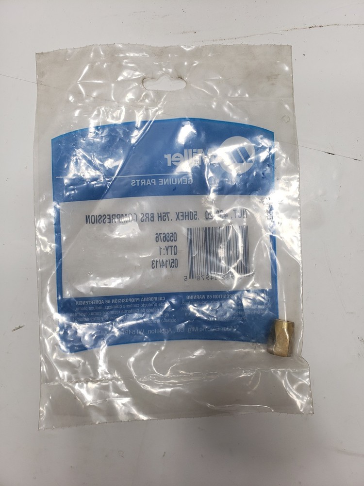 Miller 058676 Nut 438-20 .50Hex .75H Brs Compression Modified Quantity 1