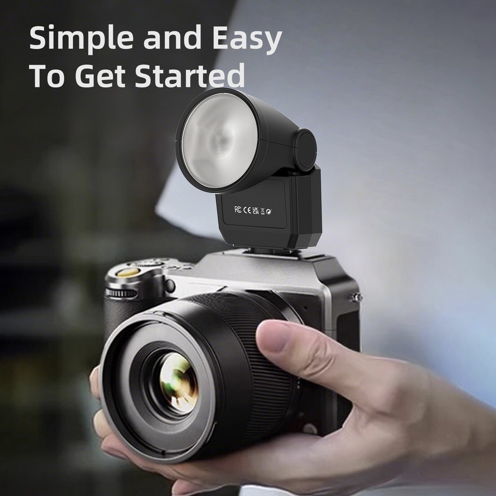 F02 Retro Mini Flash Light Micro Single Camera Portable Photography Fill Light B