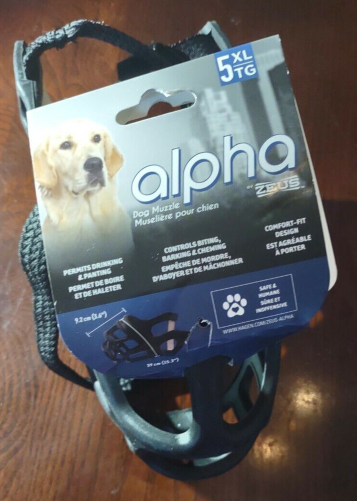 Alpha Dog Muzzle 5 Xl-Brand New-SHIPS N 24 HOURS