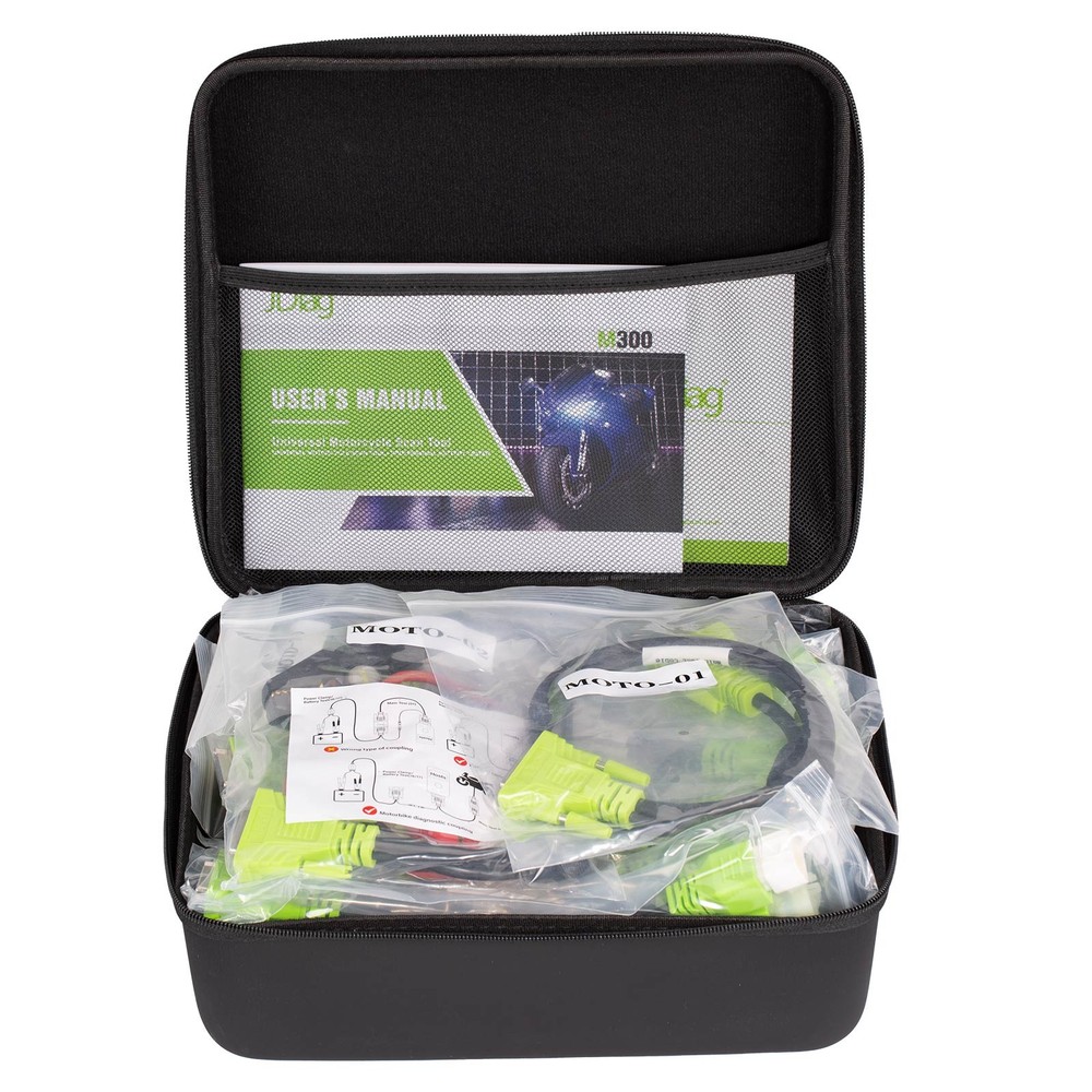 JDiag M300 Motorcycle Scanner OBD2 All System Diagnostic Tool Fault Code Reader