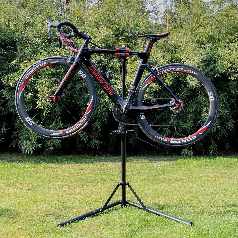 Adjustable Bike Maintenance Workstand for Easy Home Repairs - 60 lbs Support