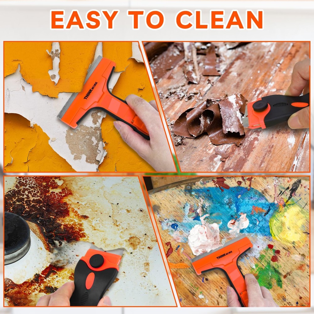 Razor Blade Scraper, 2 Pack 2 Pack+40Pcs, Scraper Tool Set