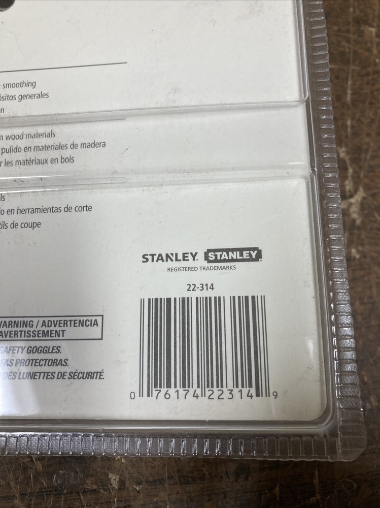 FILE SET,5-PC W/HANDLE STANLEY by STANLEY TOOLS New