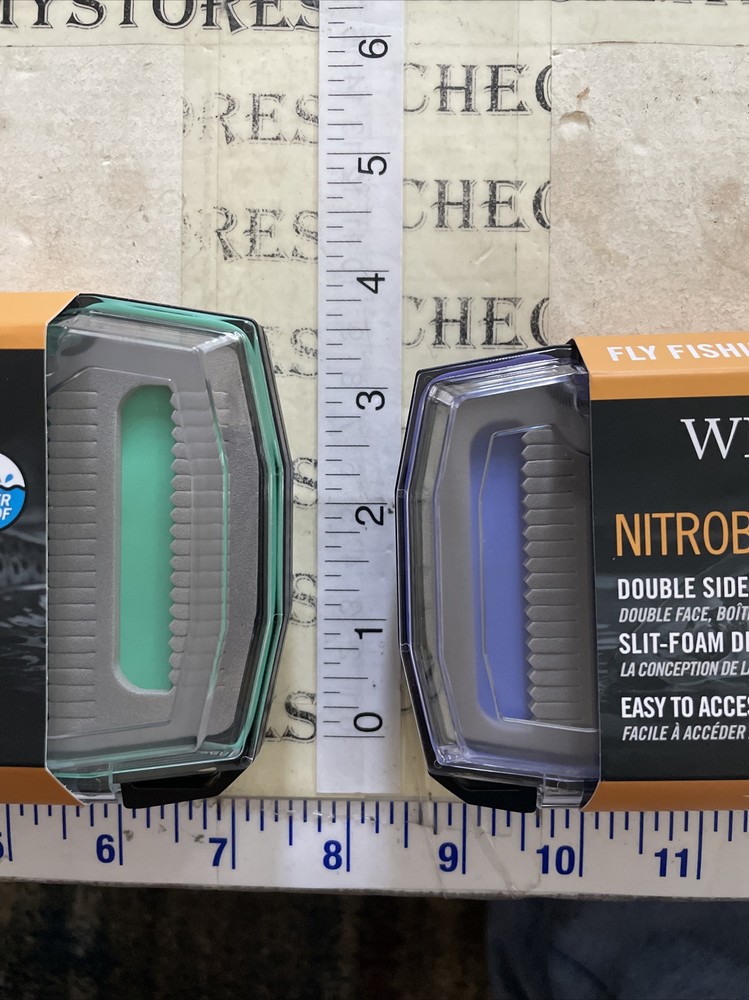 Wetfly Nitrobox 244&184 Double Sided Fly Fishing Fly Boxes Waterproof & Compact