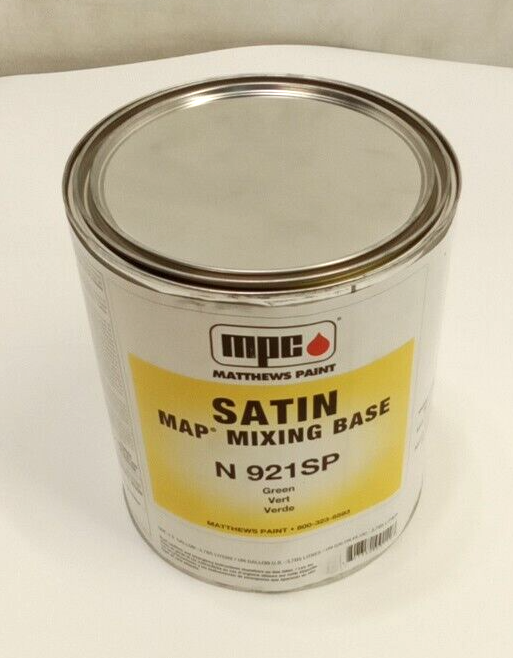 MPC Paint N 921SP Acrylic Polyurethane Satan MAP Mixing Base Green 1 Gallon