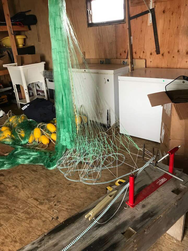 Fishing net: 5 inch 35 mesh ( 15ft high ) 630ft Mono ( premium )