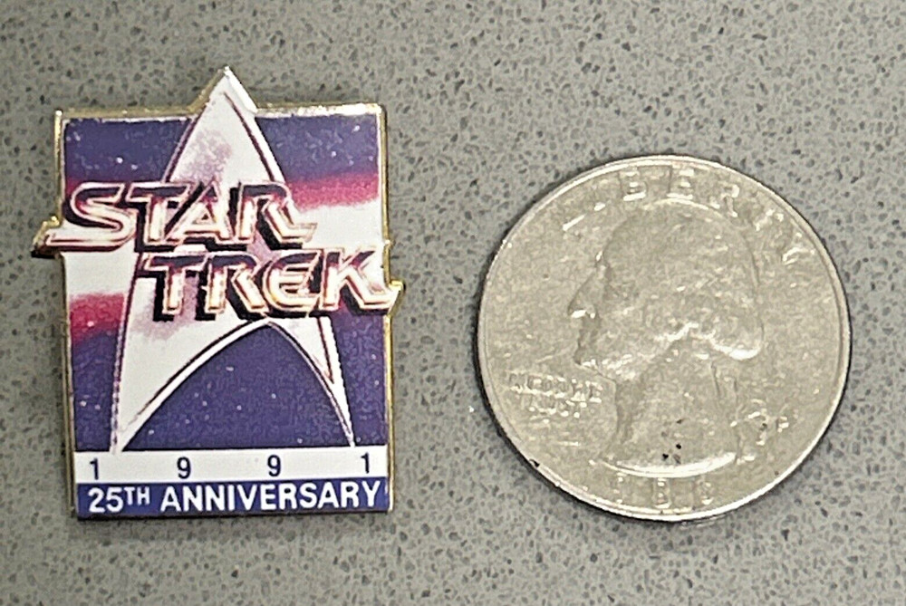 1991 "STAR TREK" 25th Anniversary Pin