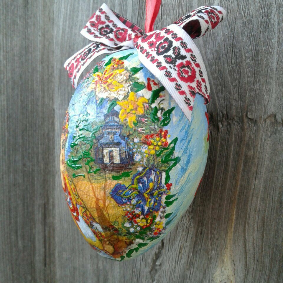 Ukrainian Easter eggs Easter ornaments Ukraine gift Folk decor Holiday Souvenir