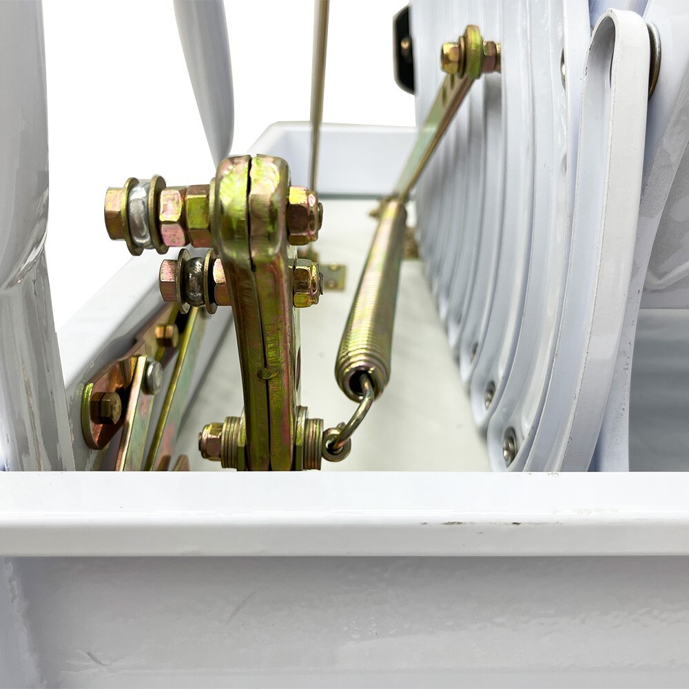 White Attic Pull Down Ceiling Ladder Stairs Folding Telescoping 600lbs 12 Steps