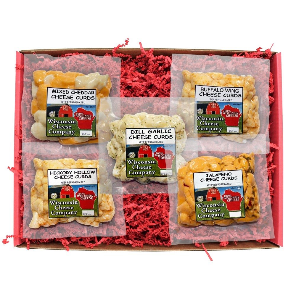 Famous & Fresh Cheese Curd Sampler-Cheese Gift Assortment
