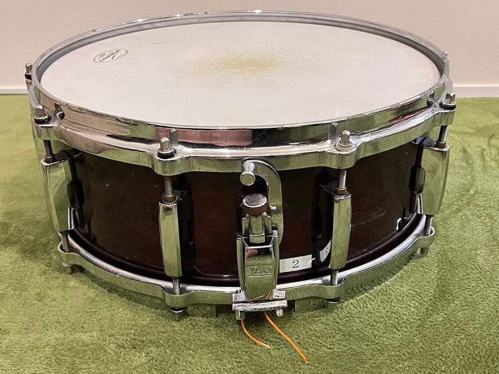 Pearl Masters Studio Birch Shell Snare Drum with Cast Hoops and Used Condition