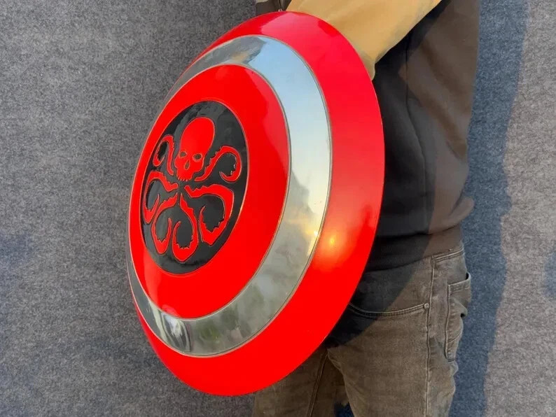 Captain America Shield 18'' Marvels Hydra Octopus Shield Authentic Prop Replica