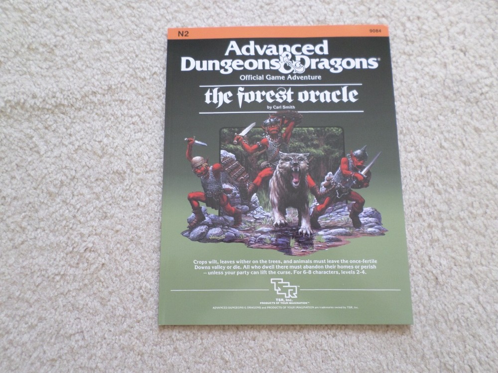 the Forest Oracle N2 adventure module Dungeons & Dragons AD&D