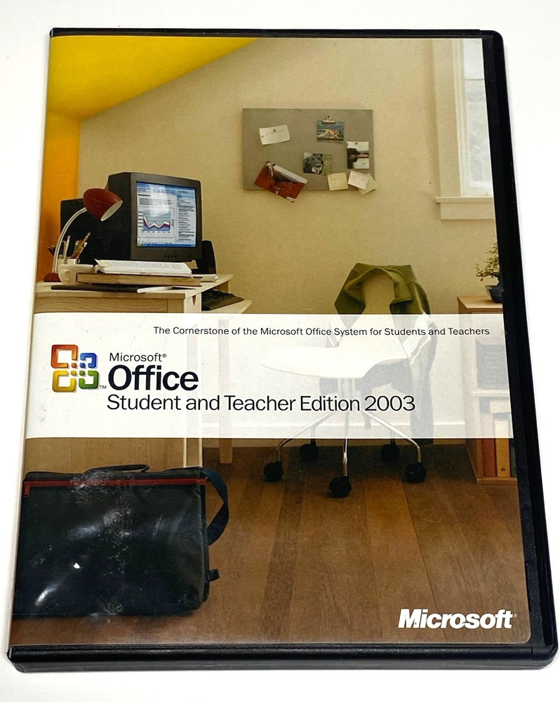 Microsoft Office 2003 Student and Teacher Edition Full Version MS w Key/Booklet