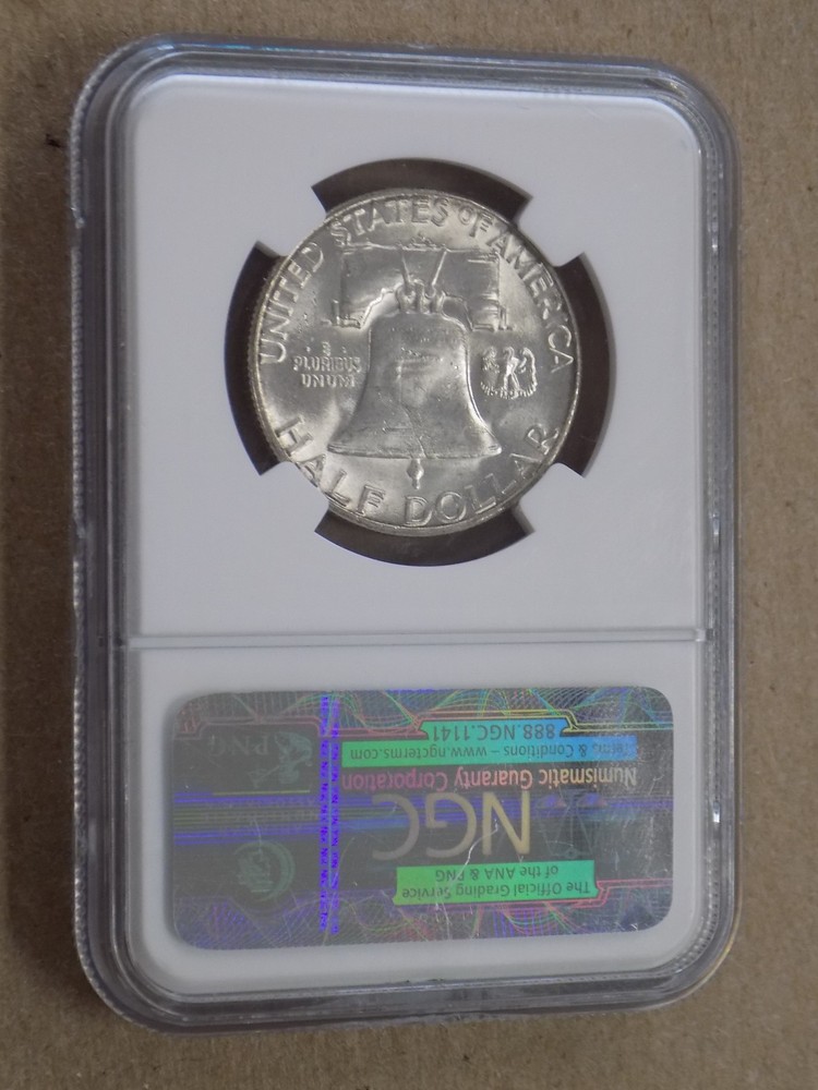 1953 S 50C Franklin Half Dollar NGC MS64