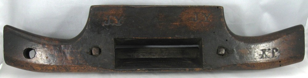 19th Century Spokeshave, Marked "Gardner Bristol", Impressed Owners' Initials