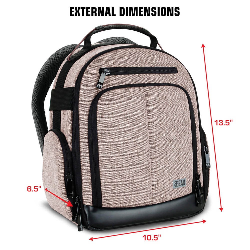 USA GEAR Backpack for VR Headset Compatible with Oculus Quest 2 Gaming Headset