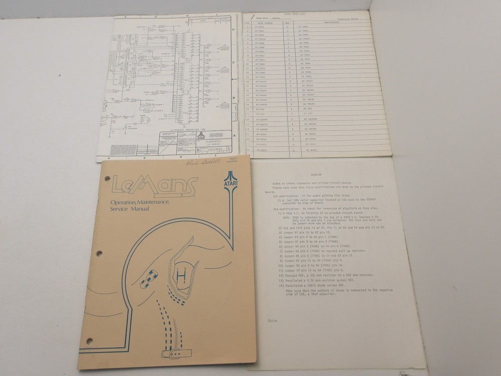 Atari-Lamans-Operation,Maintenance & Service Manual-Schematics -MORE -NOS
