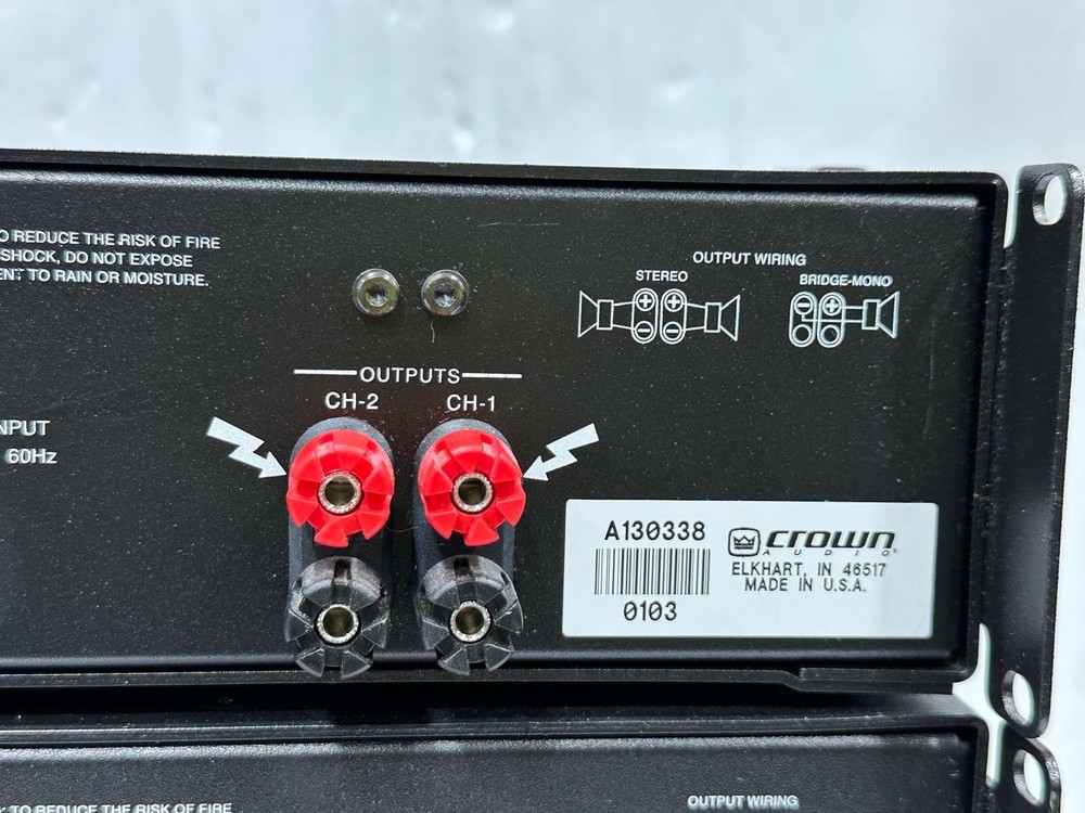 Crown K2 Power Amplifier #5085 (One)TrueHeartSound