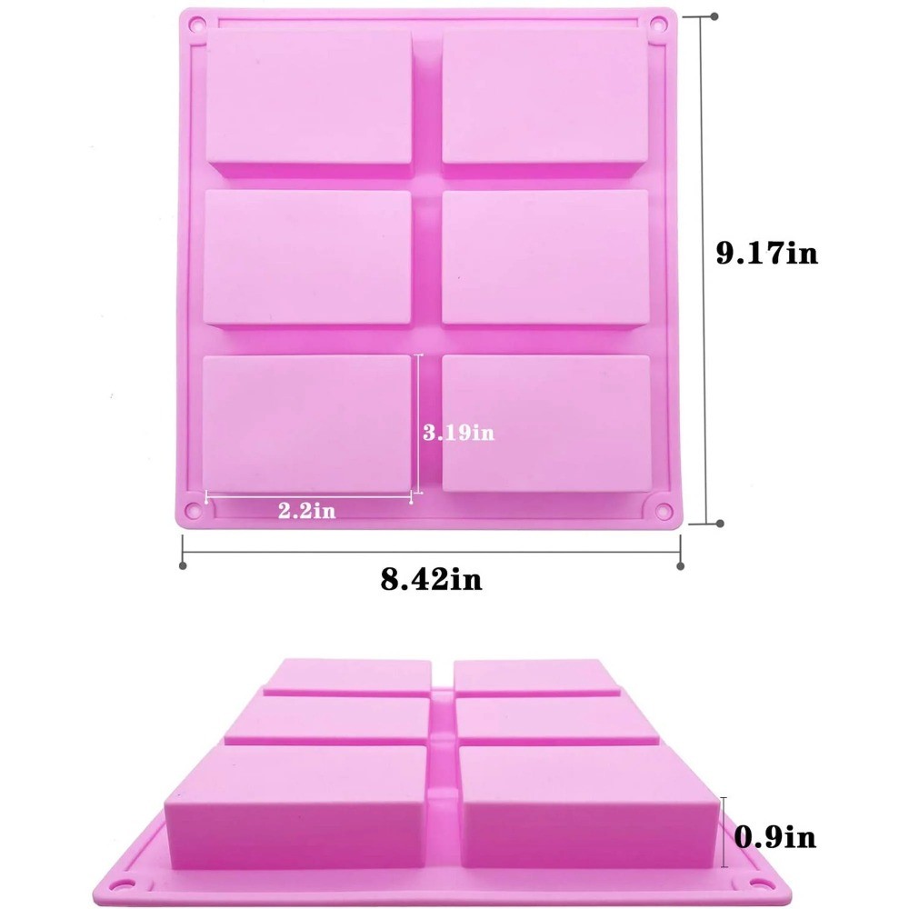 Silicone Soap Molds for Soap Making Supplies Rectangle Silicone Molds