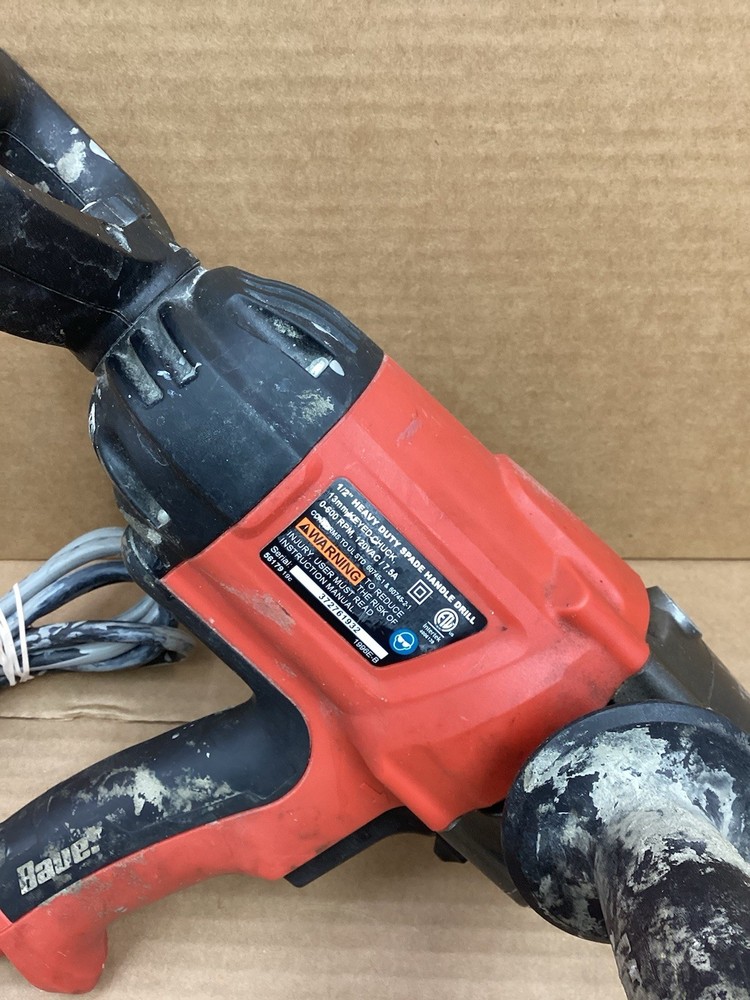 BAUER 56179 1/2" HEAVY DUTY SPADE HANDLE DRILL