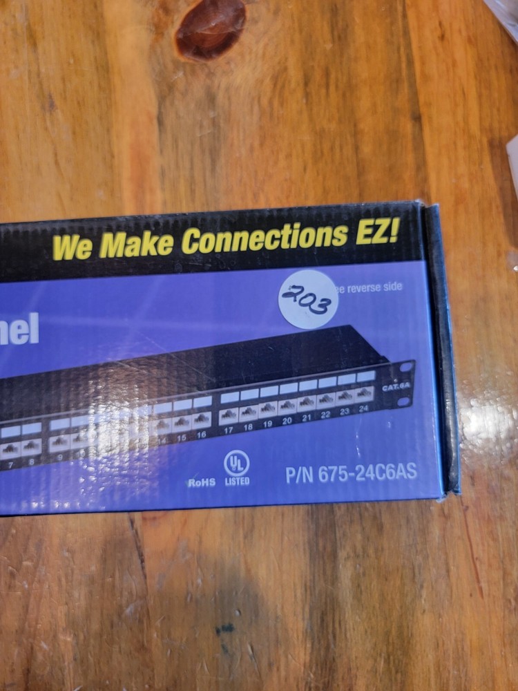 Platinum Tools 675-24C6AS 24 Port Cat6A Shielded Patch Panel