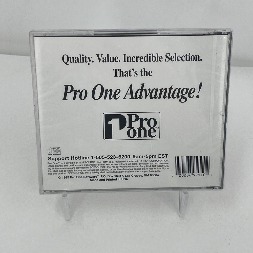 Multimedia Algebra II : New Sealed CD-ROM Pro One Software 1995