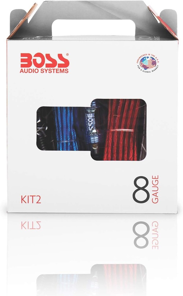 BOSS Audio Systems KIT2 8 Gauge Complete Car Amplifier Multi-Color