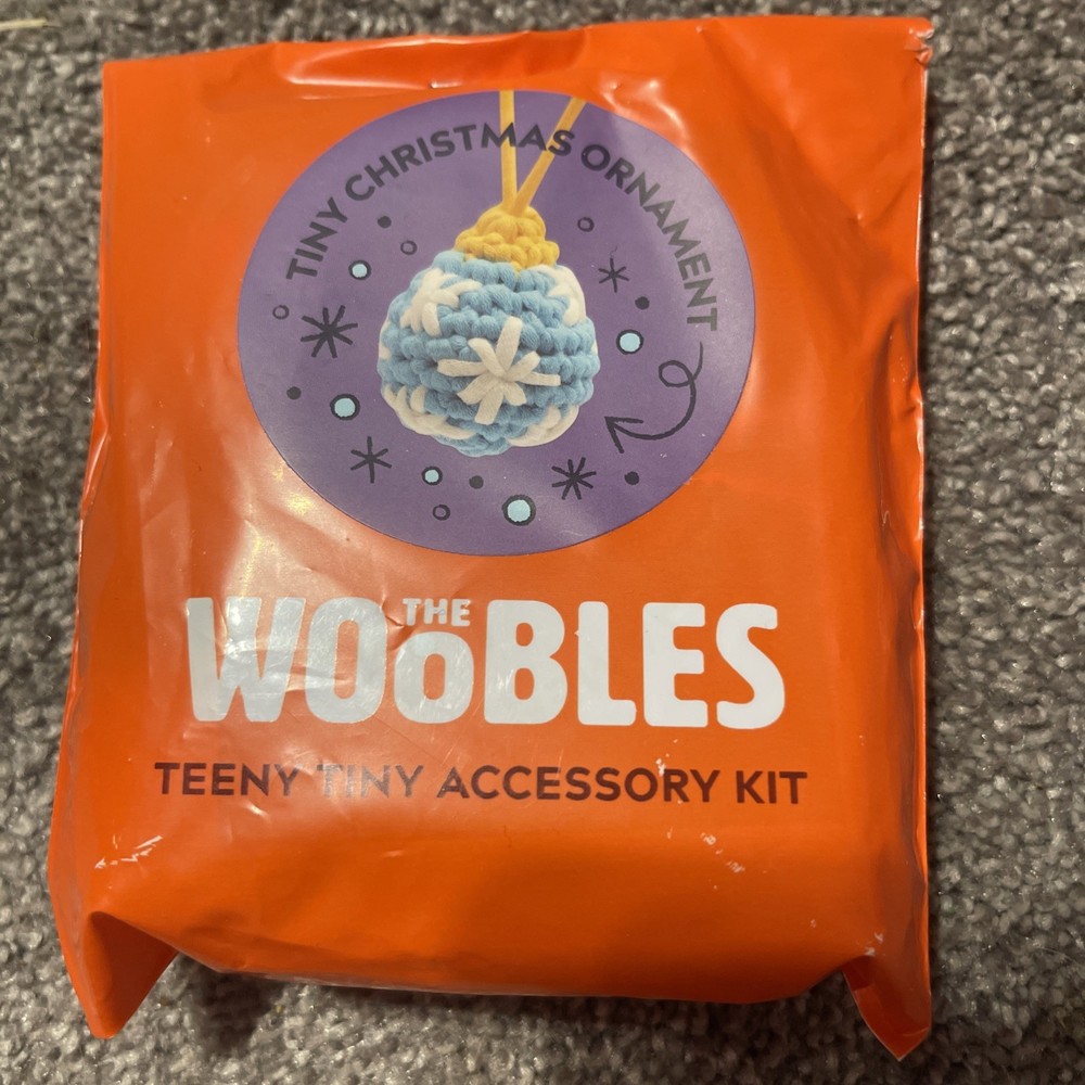 The Woobles Tiny Christmas Ornament  Accessory