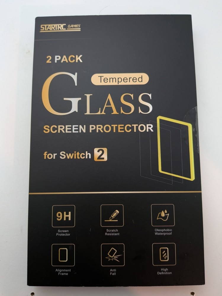 Startrc 2 Pack Tempered Glass Screen Protector For Switch 2