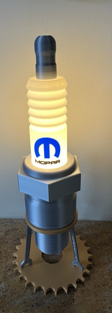 Mobar Branded Spark Plug Model Lamp