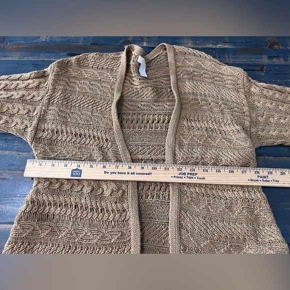 Boho Duster Cardigan Open-Front Longline Plus size 1x Fall Spring Whimsy