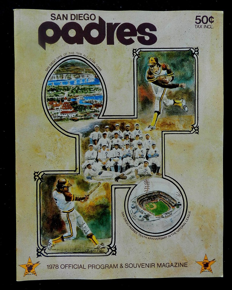 1978 SAN DIEGO PADRES PROGRAM SCOREBOOK
