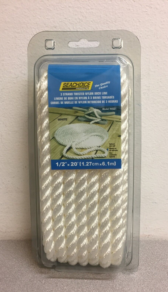 Seachoice 42561 White Nylon Line Dock